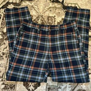 American eagle cropped super highrise skinny trousers plaid highwaisted trousers